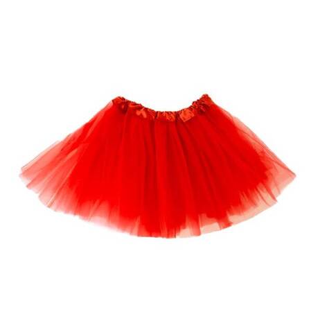 SPÓDNICZKA TUTU CZERWONA 30 CM