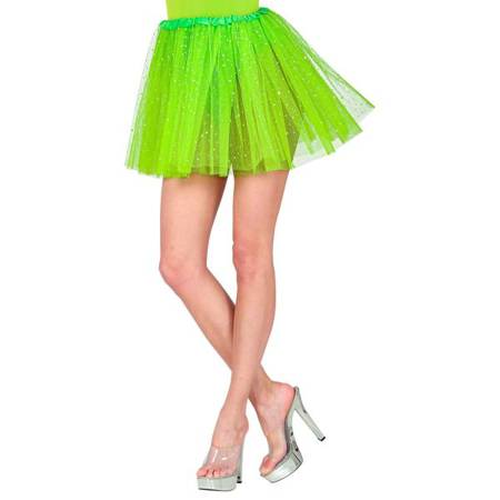 SPÓDNICZKA TUTU NEONOWA ZIELONA 40 CM