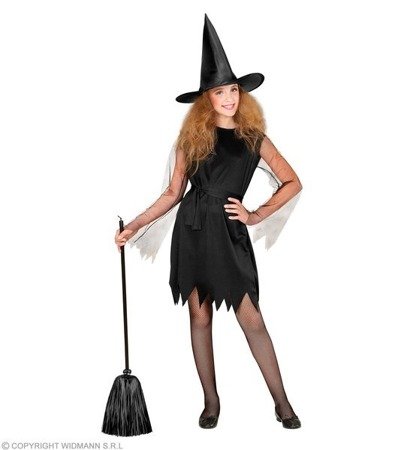 STRÓJ CZAROWNICY WITCH CZARNY