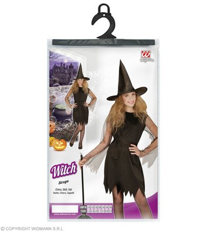 STRÓJ CZAROWNICY WITCH CZARNY