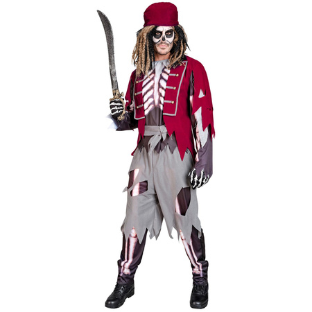 STRÓJ SZKIELET PIRATA HALLOWEEN