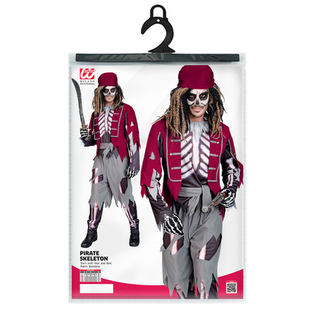 STRÓJ SZKIELET PIRATA HALLOWEEN