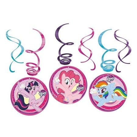 ŚWIDERKI WISZĄCE MY LITTLE PONY 6szt.