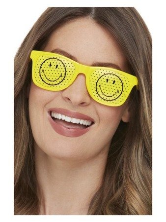 Smiley Rave Glasses, Yellow