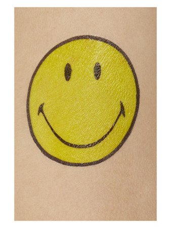 Smiley Transfer Tattoos, Multi-Coloured