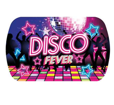 TACA PLASTIKOWA DISCO FEVER 39X24 CM