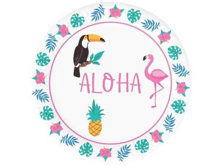 TALERZYKI ALOHA HAWAJE 6 SZT