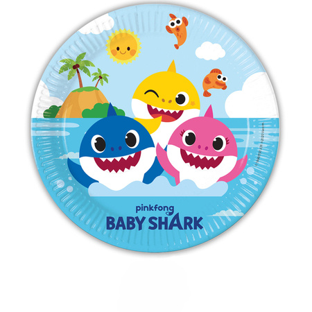 TALERZYKI BABY SHARK 8 SZT.