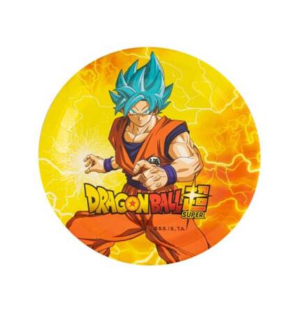 TALERZYKI PAPIEROWE DRAGON BALL MANGA LICENCJA 18 CM 8 SZT.