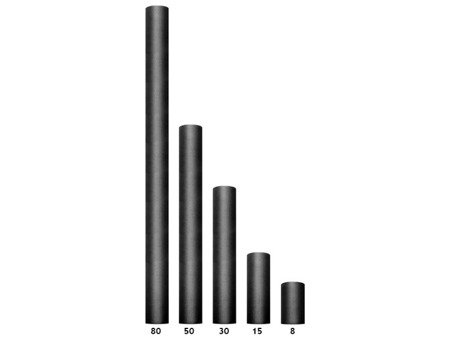 TIUL GŁADKI CZARNY 8 cm x 20 m