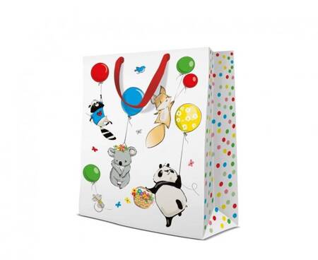 TORBA PREZENTOWA ANIMALS PARTY 30X41X12 CM