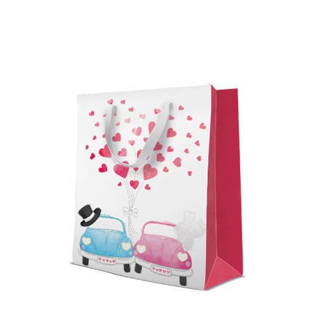 TORBA PREZENTOWA CARS IN LOVE 26,5 x 33,5 x 13 CM