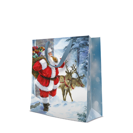 TORBA PREZENTOWA SANTA IS COMING 26,5x33,5