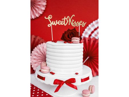 Topper na tort Sweet Love - Sweet Kisses (1 karton / 50 szt.)