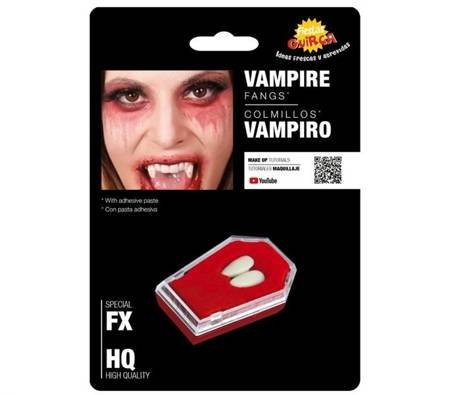 VAMPIRE FANGS WITH ADHESIVE