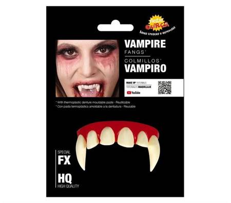 VAMPIRE TEETH WITH THERMOPLASTIC PASTE