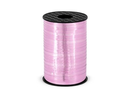Wstążka plastikowa, różowy, 5mm/225m (1 karton / 50 szt.)