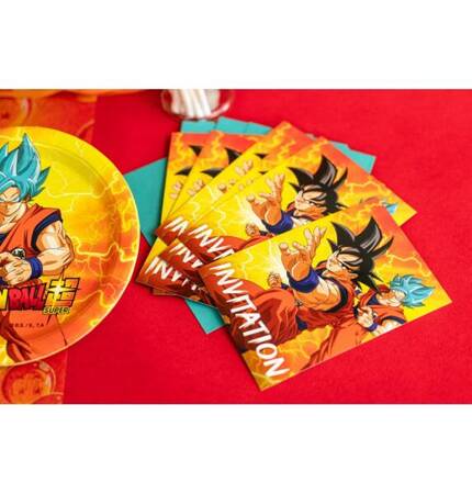 ZAPROSZENIA DRAGON BALL MANGA LICENCJA 16CM X 10CM 8 SZT.