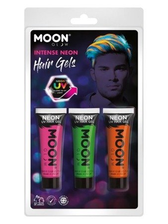 Żel do włosów, Neon UV, Zestaw 3 sztuk
